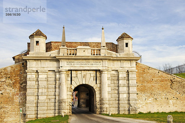 Porta Udine  Palmanova  Friaul-Julisch Venetien  Italien  Europa