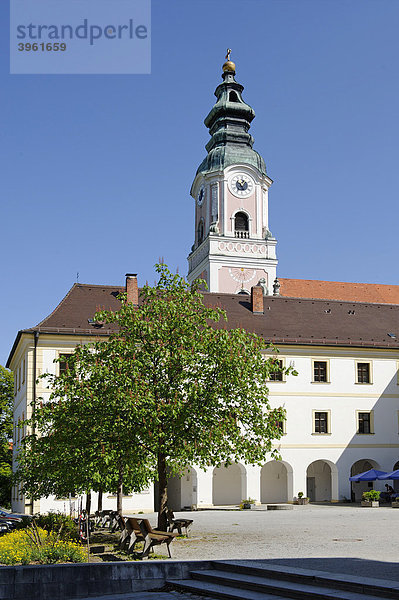 Zisterzienserabteikirche Mariä Himmelfahrt  Aldersbach  Niederbayern  Bayern  Deutschland  Europa