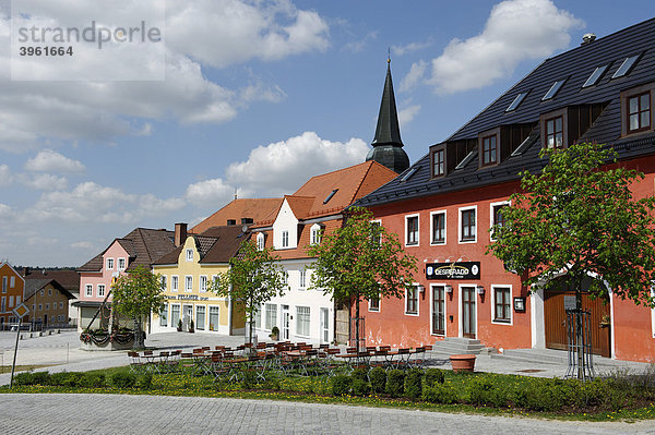 Marktplatz  Simbach bei Landau  Niederbayern  Bayern  Deutschland  Europa