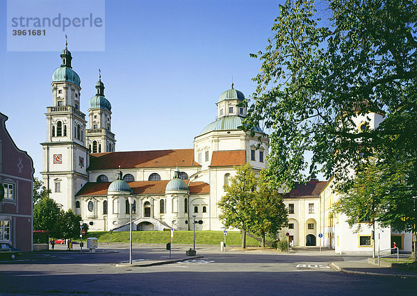 Stiftskirche St. Lorenz  Kempten  Bayerisch Schwaben  Bayern  Deutschland  Europa