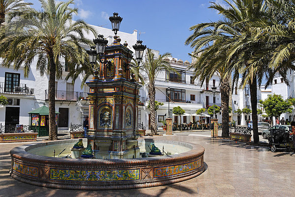 Plaza de Spana  Vejer de la Frontera  Andalusien  Spanien  Europa