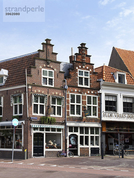 Straßenecke  Haarlem  Holland  Niederlande  Europa