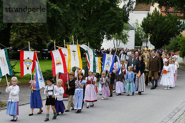 Kiliansfest  Patronatstag  St. Kilian  Bad Heilbrunn  Loisachtal  Tölzer Land  Oberbayern  Deutschland  Europa