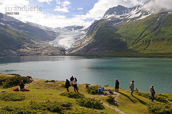 Svartisen Gletscher  Norwegen  Skandinavien  Europa