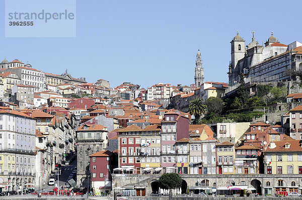 Viertel Ribeira  Altstadt  Porto  Nordportugal  Portugal  Europa