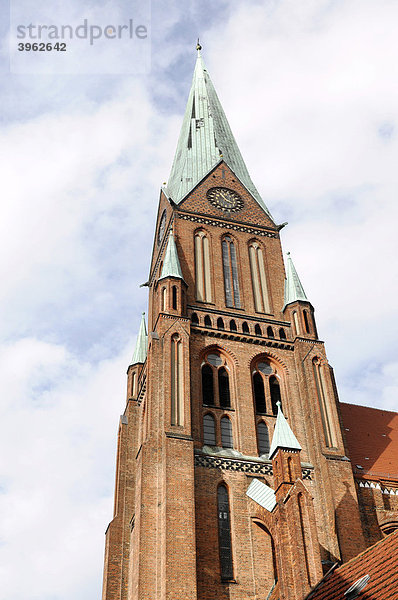 Schweriner Dom St. Maria und St. Johannes  erbaut ab 1172  Schwerin  Mecklenburg-Vorpommern  Deutschland  Europa