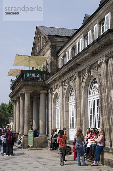 Theaterplatz  Italienisches Dörfchen  Dresden  Sachsen  Deutschland