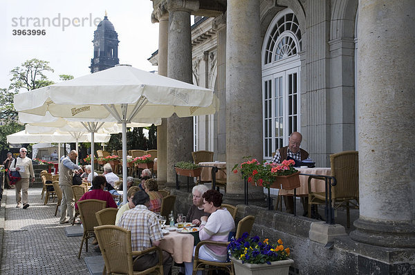 Theaterplatz  Italienisches Dörfchen  Restaurant  Gartenlokal  Dresden  Sachsen  Deutschland