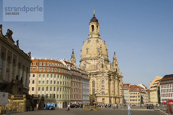 Altstadt  Neumarkt mit der Frauenkirche  Dresden  Sachsen  Deutschland