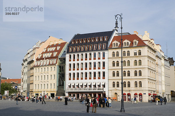 Altstadt  Häuser am Neumarkt  Dresden  Sachsen  Deutschland