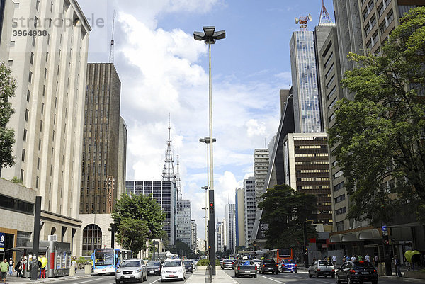 Avenida Paulista  Sao Paulo  Brasilien  Südamerika