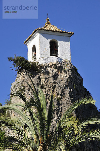 Turm der alten Maurenfestung Guadalest  Costa Blanca  Spanien  Europa