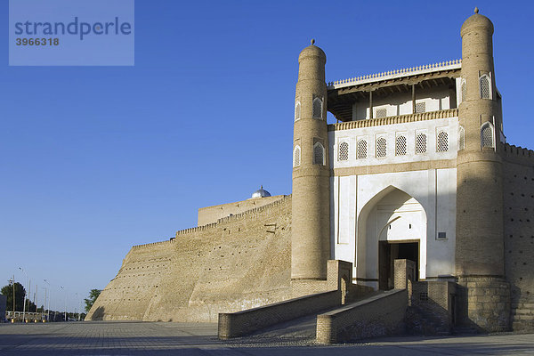 Eingang zum Ark  Zitadelle  Buchara  Welterbe der UNESCO  Usbekistan