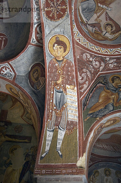 Göreme Nationalpark  Welterbe der UNESCO  Elimali Kilise oder die Apfel Kirche  Freskomalerei  Göreme  Kappadokien  Türkei
