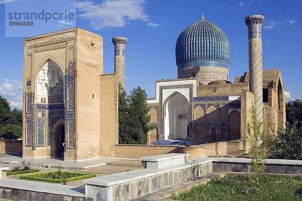 Mausoleum Gur-e Amir  Samarkand  Welterbe der UNESCO  Usbekistan