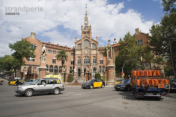 Hospital de la Santa Creu i Sant Pau  Unesco Weltkulturerbe  Luis DomÈnech y Montaner Architekt  Eixample Viertel  Barcelona  Katalonien  Spanien