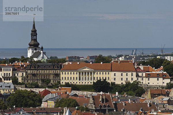 Stadtansicht mit Toompa und Dom  Tallinn  Estland  Baltikum