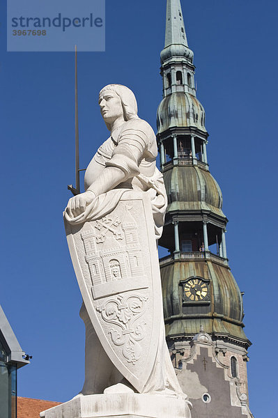 Roland Statue  Riga  Lettland  Baltikum