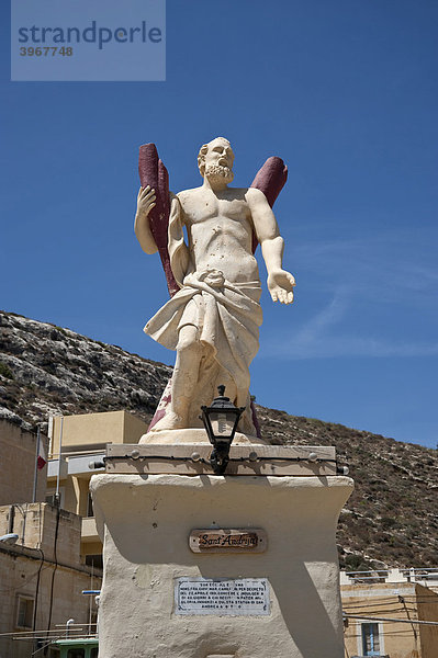 Heiligenstatue  Xlendi  Schlendi  Gozo  Malta
