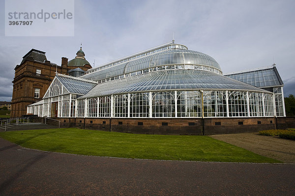 People's Palace and Winter gardens  Palast und Wintergärten  Glasgow  Schottland  Vereinigtes Königreich  Europa