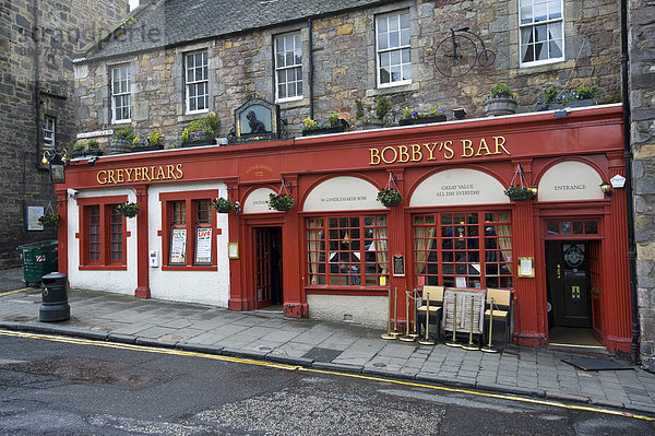 Greyfriars Bobby's Bar  Edinburgh  Schottland  Vereinigtes Königreich  Europa