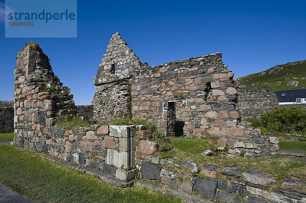 Nunnery  altes Nonnenkloster  Iona  Schottland  Großbritannien  Europa