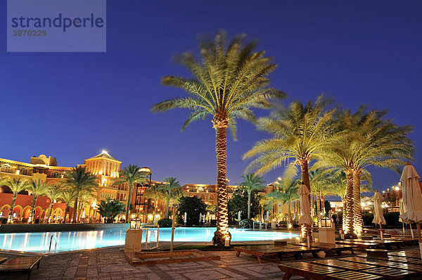 Innenhof Anlage im Hotel Grand Resort  Hurghada  Ägypten  Afrika