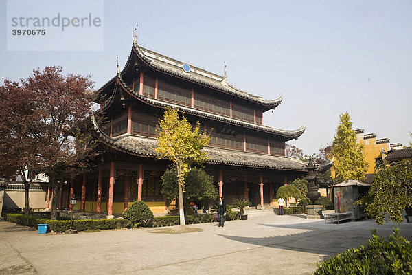 Tempel in Suzhou  China  Asien