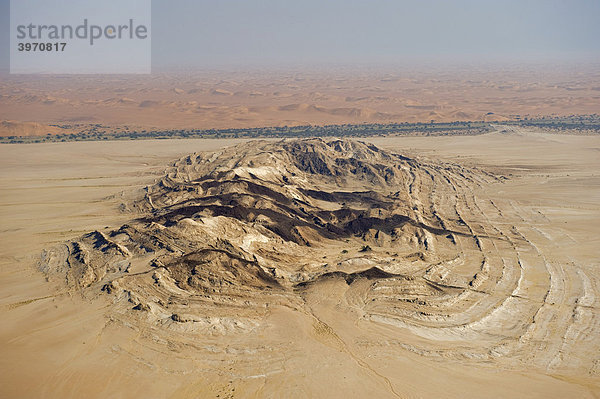 Geländeform der Steinwüste bei Swakopmund  Flugaufnahme  Namibia  Afrika