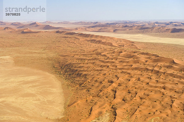 Sanddünen am Kuiseb  Flugaufnahme  Namibia  Afrika