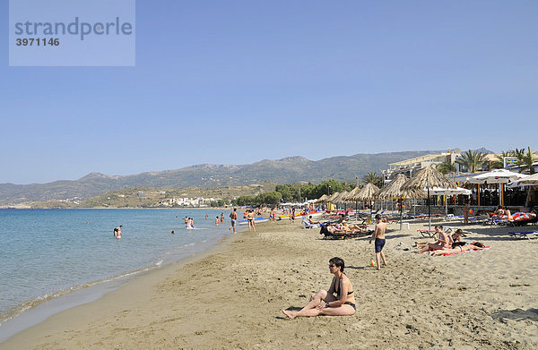 Strand in Sitia oder Siteia  Ostkreta  Kreta  Griechenland  Europa