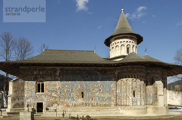 Kloster Kirche Heiliger Georg in Voronet  Unesco Weltkulturerbe  Rumänien  Osteuropa