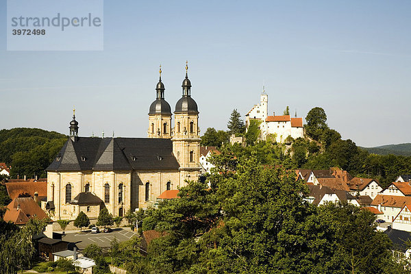 Burg und Basilika in Gössweinstein  Fränkische Schweiz  Oberfranken  Bayern  Deutschland  Europa