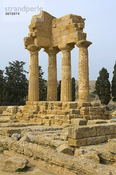 Dioskuren Tempel  Agrigento  Sizilien  Italien
