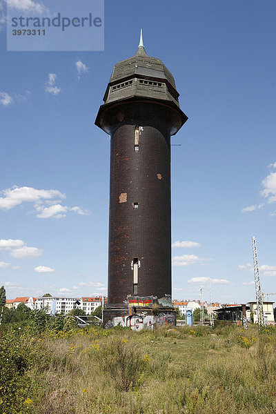 Wasserturm am Ostkreuz in Berlin  Deutschland  Europa