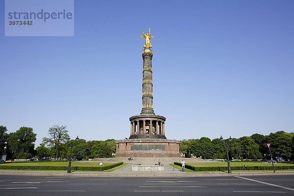 Siegessäule  Großer Stern in Berlin  Deutschland  Europa