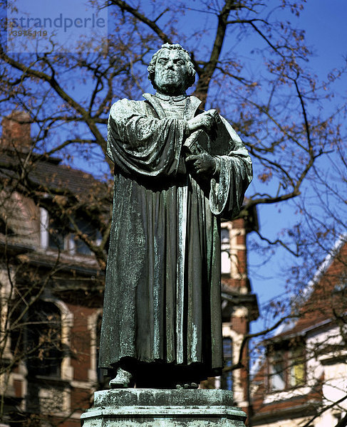 Denkmal Martin Luther am Karlsplatz  Eisenach  Thüringen  Deutschland