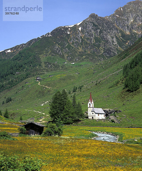 Hl. Geist-Kirchlein bei Kasern  Ahrntal  Südtirol  Italien  Europa