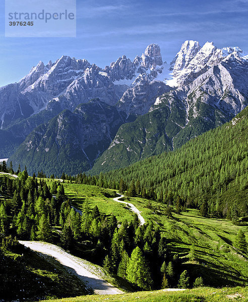 Plätzwiese  Plätzwiesensattel  Cristallo-Gruppe  Dolomiten  Südtirol  Italien  Europa