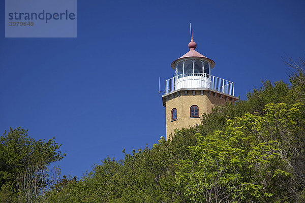 Leuchtturm M¯ns Fyr auf der Insel Moen  M¯n  Dänemark  Skandinavien  Europa