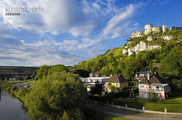 Schloss Galliard  Ch‚teau-Gaillard  Les Andelys  Seine-Tal  Normandie  Frankreich  Europa