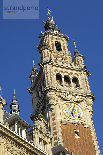 Belfried  Glockenturm  Industrie-und Handelskammer  Lille  Nord-Pas-de-Calais  Frankreich  Europa