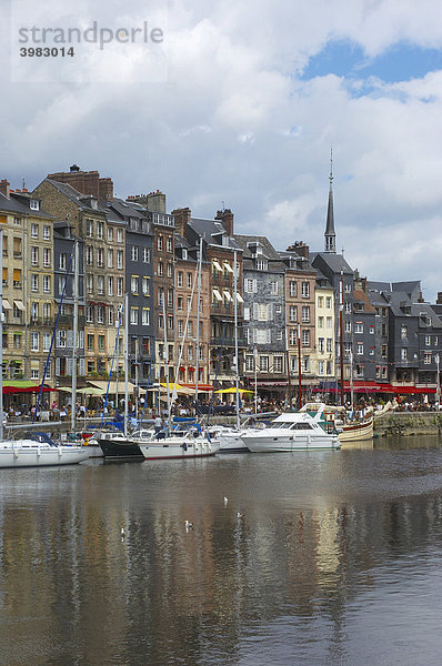 Hafen  Honfleur  Provinz Calvados  Normandie  Frankreich  Europa