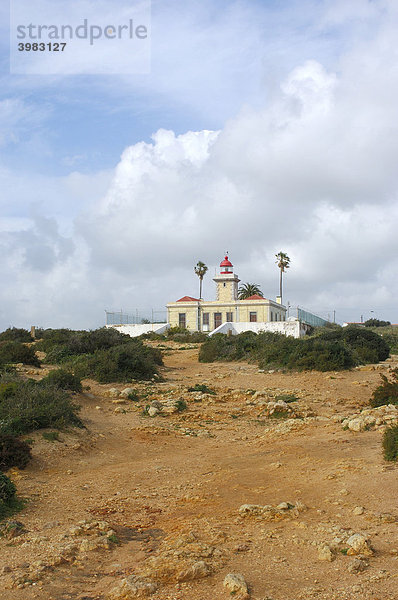 Leuchtturm in Ponta da Piedade  Lagos  Algarve  Portugal  Europa