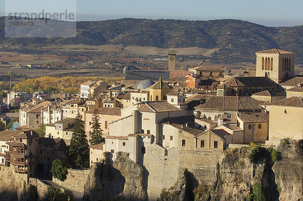 Altstadt und die Hängenden Häuser  Cuenca  UNESCO-Weltkulturerbe  Castilla-La Mancha  Spanien  Europa
