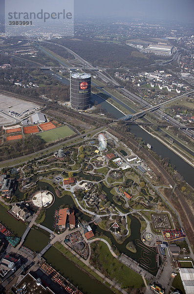 Gasometer  Ausstellungshalle  Oberhausen  Ruhrgebiet  Nordrhein-Westfalen  Deutschland  Europa
