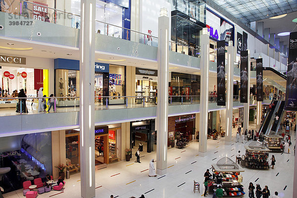 Einkaufszentrum Dubai Mall  Dubai  Vereinigte Arabische Emirate  Naher Osten