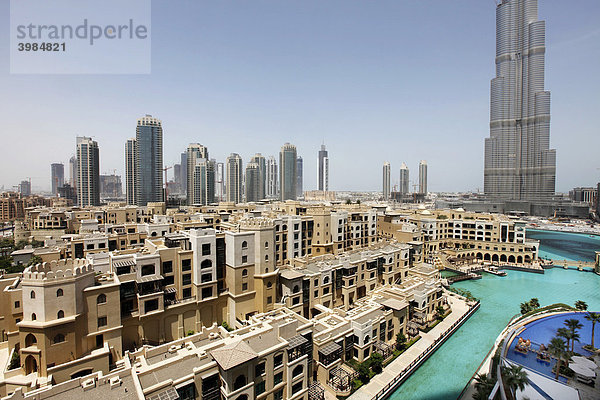 Burj Dubai  höchstes Gebäude der Welt  Teil der Downtown Dubai  Vereinigte Arabische Emirate  Naher Osten