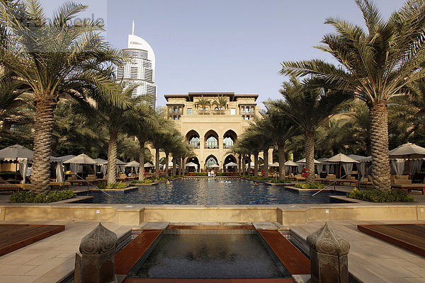 The Palace Hotel  Oldtown Dubai  Luxushotel im arabischen Stil  Teil der Downtown Dubai  Vereinigte Arabische Emirate  Naher Osten