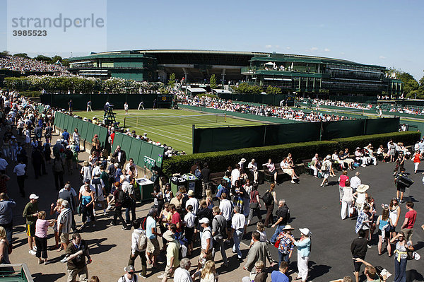 Anlage von oben  Tennis  ITF Grand Slam Tournament  Wimbledon 2009  Großbritannien  Europa